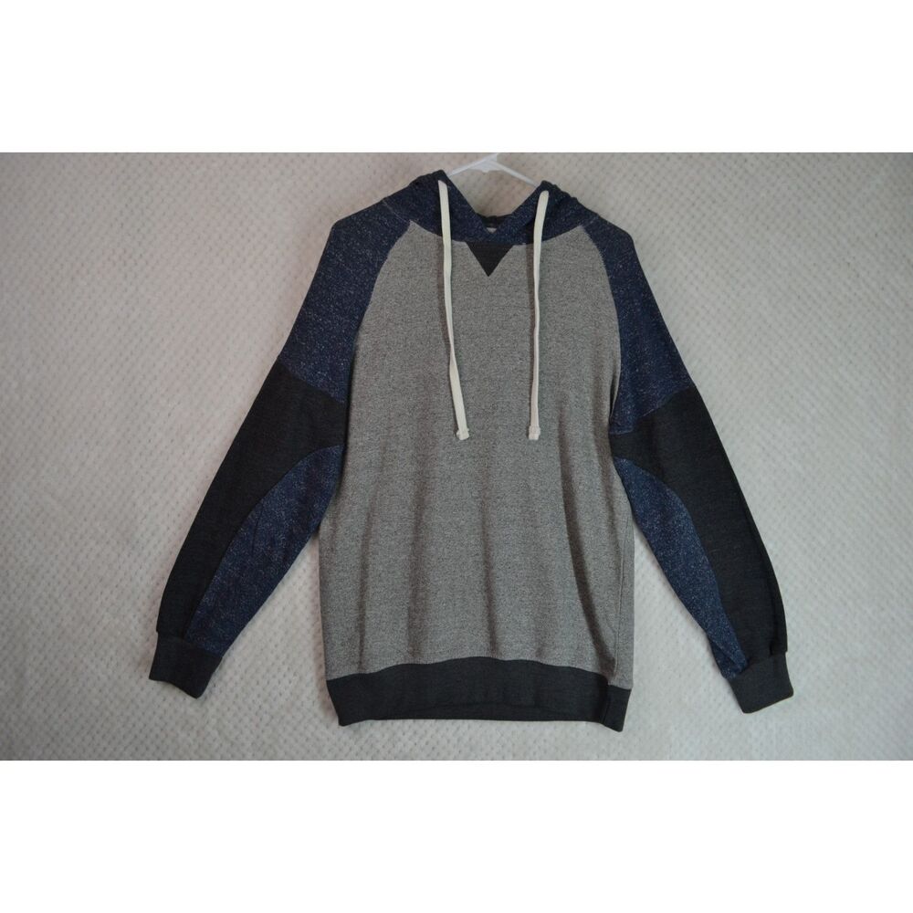 Seven Souls Men's Medium Gray Pullover Hoodie Sweatshirt